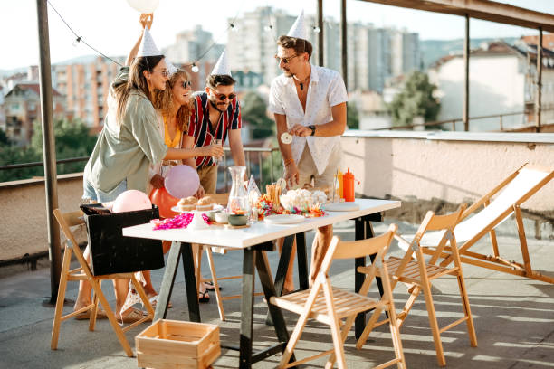 Birthday Surprise – Rooftop Romantic Setup